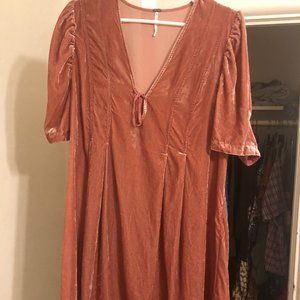 Free People Pink Satin Short Dress or Shirt